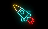 Neon Rocket p3 decoration