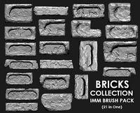Bricks Collection IMM Brushes 21 in one