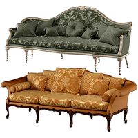 RONALD PHILLIPS Brocked sofa and George sofa