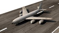 Douglas KC-135 Military Aircraft Low-poly 3D model