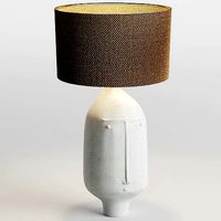 DaLo Important ceramic idol lamp base by GALERIE RIVIERA