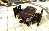 a table and chair