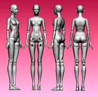 3D bjd  doll  jointed doll  bjd doll ooak   Printing