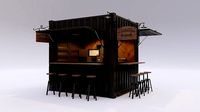 10ft Shipping Container Kiosk
