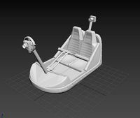 Funfair Ride Seat Matterhorn Carnival Fairground seat model
