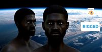Vigo African Realistic Rigged Blender Character model