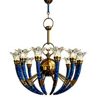 Murano Glass Torch Chandelier by Banci Firenz