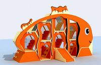 0-3 years old baby Indoor maze play fish playground equipment