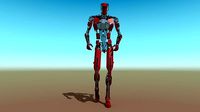 Animated Red Robot