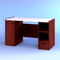modern wooden writing desk 01