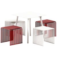 HAY CPH Deux 210 Table and Urbantime Zeroquindici 015 Cube Stool