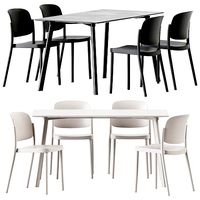 HAY Copenhague CPH Deux 210 Table and Chair Piazza 1 by Colos