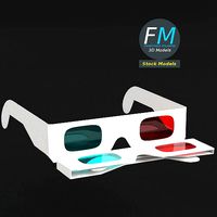 Anaglyph paper glasses