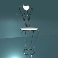 cat metal chair