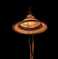 leather fiber hat japanese warrior