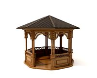 classic wooden gazebo