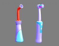cartoon electric toothbrush