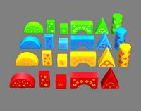 cartoon toy color building blocks