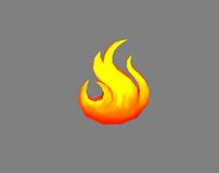 cartoon flame
