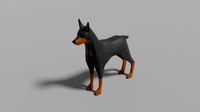 cartoon doberman