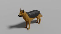 cartoon german shepherd