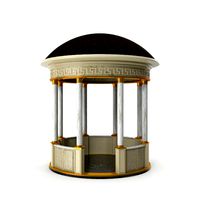 gazebo in the ancient greek classical style