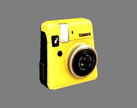 cartoon digital camera - yellow