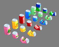 carbonated drinks - cans - coca-cola - soda - recyclable wastes