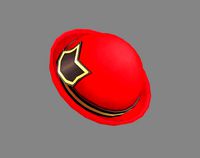cartoon red lady hat - casual hat - round hat