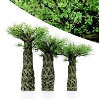 3diffrent tree madagascan baobab 3 trees models in the scene