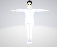 boy with coat and bones