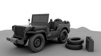 3D Jeep Model