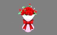 cartoon valentine day roses