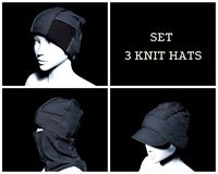 Set 3 Knit Hats