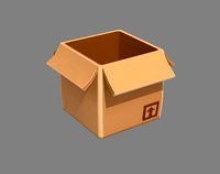 cartoon cardboard box