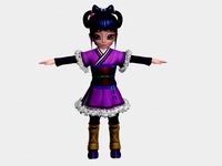 cartoon little girl