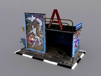 old soviet bus stop