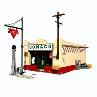 retro gas station