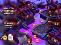 stylized environment kitbash vol1