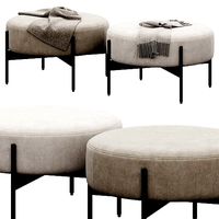 Macca Yarrow Ottoman by Arcticle