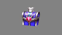 cartoon crown silver treasure chest - metal treasure box