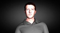 Mark Zuckerberg 3D Character