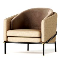 FIL NOIR armchair by MINOTTI