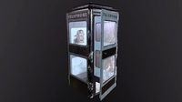 Old phone box with payphone