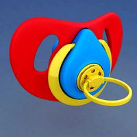 Baby pacifier 3d model