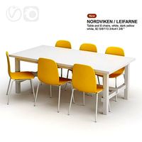NORDVIKEN LEIFARNE Table and chairs