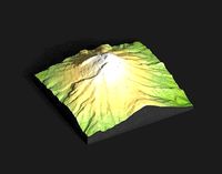 3D MODEL OF MT TARANAKI FOR CNC AND 3D PRINTING