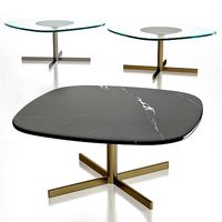 Altavilla SERISSA COFFEE TABLE SAHARA NOIRE MARBLE 3d model