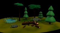 cartoon low-poly forest pack