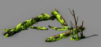 mountains - dead wood - green algae - broken 01